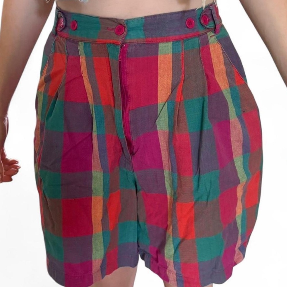 Vintage plaid shorts